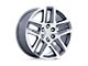 Performance Replicas PR203 Gunmetal Machined 6-Lug Wheel; 22x9; 28mm Offset (04-15 Titan)