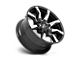 Moto Metal Spider Gloss Black Machined 6-Lug Wheel; 20x9; 0mm Offset (17-24 Titan)