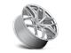 Niche Vice SUV Gloss Silver Brushed 6-Lug Wheel; 22x9.5; 30mm Offset (16-24 Titan XD)