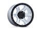 KMC Outrun Machined with Gloss Black Lip 6-Lug Wheel; 18x9; 18mm Offset (2024 Tacoma)