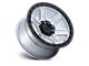 KMC Outrun Machined with Gloss Black Lip 6-Lug Wheel; 18x9; 18mm Offset (03-09 4Runner)