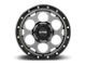 KMC Dirty Harry Satin Gray with Black Lip 6-Lug Wheel; 17x9; -12mm Offset (05-15 Tacoma)