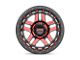 KMC Recon Gloss Black Machined with Red Tint 6-Lug Wheel; 17x9; -12mm Offset (03-09 4Runner)