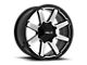 HELO HE909 Gloss Black Machined 6-Lug Wheel; 18x9; 0mm Offset (22-24 Bronco Raptor)