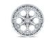 Fuel Wheels Charger Gloss Silver with Machined Face 6-Lug Wheel; 22x12; -44mm Offset (03-09 4Runner)