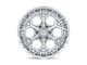 Fuel Wheels Charger Gloss Silver with Machined Face 6-Lug Wheel; 17x9; -12mm Offset (03-09 4Runner)