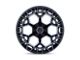 Fuel Wheels Charger Gloss Black Brushed Face with Dark Tint 6-Lug Wheel; 17x9; -12mm Offset (03-09 4Runner)