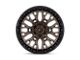 Fuel Wheels Sigma Matte Bronze with Matte Black Lip 6-Lug Wheel; 22x9.5; 18mm Offset (10-24 4Runner)