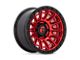 Fuel Wheels Cycle Candy Red with Black Ring 6-Lug Wheel; 17x9; -12mm Offset (10-24 4Runner)