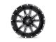 Fuel Wheels Vandal Gloss Black Milled 6-Lug Wheel; 20x9; 19mm Offset (10-24 4Runner)