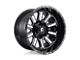 Fuel Wheels Hardline Gloss Black Milled 6-Lug Wheel; 20x9; 2mm Offset (17-24 Titan)