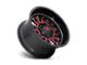 Fuel Wheels Stroke Gloss Black with Red Tinted Clear 6-Lug Wheel; 17x9; -12mm Offset (10-24 4Runner)