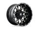 Fuel Wheels Crush Gloss Machined Double Dark Tint 6-Lug Wheel; 17x9; 1mm Offset (22-24 Bronco Raptor)