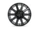 Fuel Wheels Contra Satin Black 6-Lug Wheel; 20x9; 2mm Offset (16-23 Tacoma)