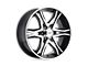 American Racing Mainline Gloss Black Machined 6-Lug Wheel; 17x8; 0mm Offset (16-23 Tacoma)