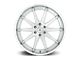 Asanti Emperor Brushed Silver with Chrome Lip 6-Lug Wheel; 24x10; 15mm Offset (21-24 Bronco, Excluding Raptor)