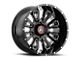 Asanti Blackhawk Gloss Black Milled 6-Lug Wheel; 20x9; 18mm Offset (04-15 Titan)