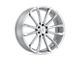 Status Mastadon Silver with Brushed Machined Face 6-Lug Wheel; 22x9.5; 15mm Offset (03-09 4Runner)