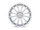 Status Mastadon Silver with Brushed Machined Face 6-Lug Wheel; 22x9.5; 15mm Offset (05-15 Tacoma)