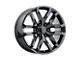 Performance Replicas PR196 Gloss Black 6-Lug Wheel; 22x9; 24mm Offset (04-15 Titan)