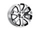 Performance Replicas PR113 Chrome with Matte Black Accents 6-Lug Wheel; 20x9; 24mm Offset (04-15 Titan)