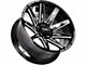 Off-Road Monster M25 Gloss Black Milled 6-Lug Wheel; 20x10; -19mm Offset (03-09 4Runner)