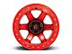 Fuel Wheels Block Beadlock Candy Red 6-Lug Wheel; 17x9; -15mm Offset (2024 Tacoma)