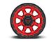 KMC Chase Candy Red with Black Lip 6-Lug Wheel; 17x9; -12mm Offset (2024 Tacoma)