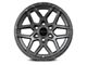 Falcon Wheels T9 Atlas Series Full Matte Gunmetal 6-Lug Wheel; 17x9; -38mm Offset (2024 Tacoma)