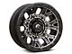 Fuel Wheels Traction Matte Gunmetal with Black Ring 6-Lug Wheel; 17x9; -12mm Offset (2024 Tacoma)