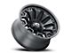 Vision Off-Road Armor Satin Black with Black Bolt Inserts 6-Lug Wheel; 20x9; 0mm Offset (16-24 Titan XD)