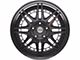 4Play 4PF8 Matte Black Center with Gloss Black Barrel 6-Lug Wheel; 20x9; 0mm Offset (2024 Tacoma)
