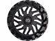 TIS 544BM Gloss Black Milled 6-Lug Wheel; 20x10; -19mm Offset (2024 Tacoma)