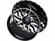 TIS 544MB Gloss Black Machined 6-Lug Wheel; 22x12; -51mm Offset (16-24 Titan XD)