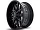 Hardrock Offroad Affliction Gloss Black 6-Lug Wheel; 20x9; 0mm Offset (03-09 4Runner)