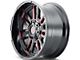 Mayhem Wheels Apollo Gloss Black with Prism Red 6-Lug Wheel; 20x10; -19mm Offset (16-24 Titan XD)