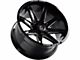 Axe Wheels Atremis Gloss Black Milled 6-Lug Wheel; 20x9.5; 15mm Offset (16-24 Titan XD)
