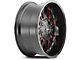 Mayhem Wheels Cogent Black with Prism Red 6-Lug Wheel; 20x9; 0mm Offset (16-24 Titan XD)