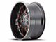 Mayhem Wheels Cogent Black with Prism Red 6-Lug Wheel; 20x9; 18mm Offset (16-24 Titan XD)