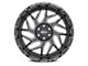 Weld Off-Road Fulcrum Gloss Black Milled 6-Lug Wheel; 22x10; 13mm Offset (2024 Tacoma)