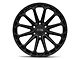 Black Rhino Kaizen Matte Black 6-Lug Wheel; 17x9.5; 12mm Offset (2024 Tacoma)