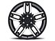 Black Rhino Mesa Matte Black Machined 6-Lug Wheel; 18x9; 12mm Offset (17-24 Titan)