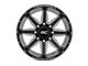 Rough Country 91 Series Gloss Black Milled 6-Lug Wheel; 22x12; -44mm Offset (04-15 Titan)