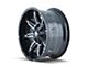 Mayhem Wheels Rampage Black Milled 6-Lug Wheel; 17x9; -12mm Offset (22-24 Bronco Raptor)