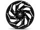 Fuel Wheels Reaction Gloss Black Milled 6-Lug Wheel; 18x9; -12mm Offset (16-24 Titan XD)