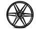 Rohana Wheels RFV1 Gloss Graphite 6-Lug Wheel; 22x9.5; 0mm Offset (2024 Tacoma)