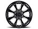 Black Rhino Sierra Gloss Black Milled 6-Lug Wheel; 20x9; 0mm Offset (16-24 Titan XD)