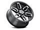 G-FX TR-18 Gloss Black Milled 6-Lug Wheel; 18x9; 0mm Offset (17-24 Titan)