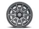 ICON Alloys Victory Smoked Satin Black 6-Lug Wheel; 17x8.5; 0mm Offset (2024 Tacoma)