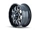 Mayhem Wheels Warrior Black Milled 6-Lug Wheel; 17x9; -12mm Offset (22-24 Bronco Raptor)